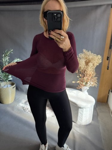 Tričko Cashmere-vínová