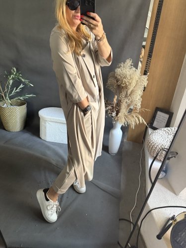 Přehoz SUN dlouhý-béžový