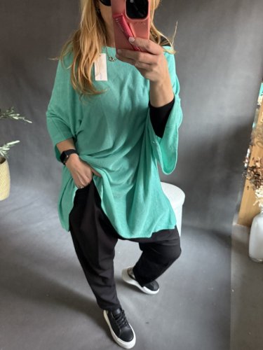 Sveter Moda ľahký veľký-mint