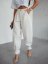 Kalhoty ve stylu Jeans krémové-velikost 36 a 38