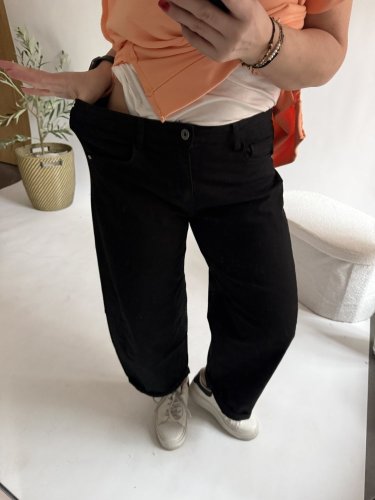 Džínsy New York--elastické, pohodlné-čierné