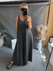 Overal SUN bavlna Oversize-antracit