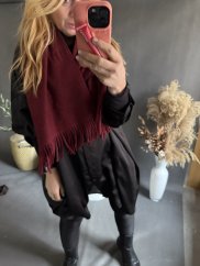 Šál Miu Bordeaux