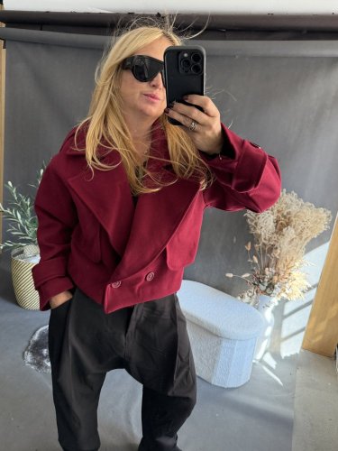 Kabátek Adéla-vínová