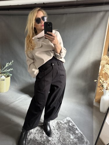 Nohavice Big Sun 3/4 dĺžka-čierné