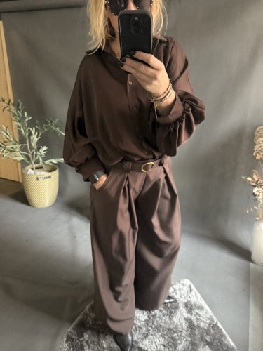 Kalhoty Ambel-hnědé