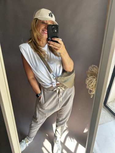 Tepláky nasrávací Velvet-mocca