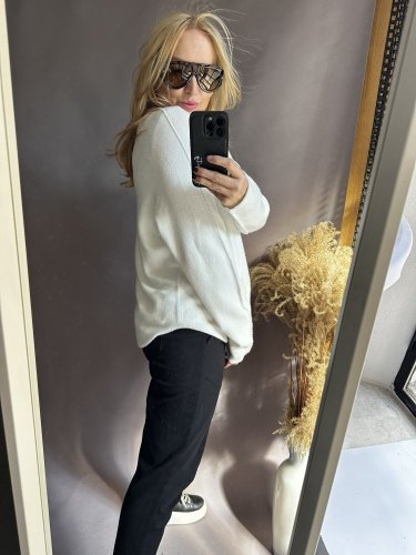Sveter Moda bielý