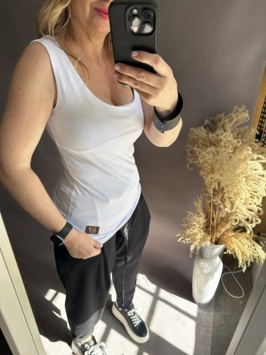 Tielko-široká ramienka-bielé