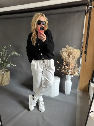 Nohavice Aladin-bielé