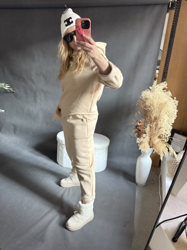 Oversize Tepláky Ocean-béžové