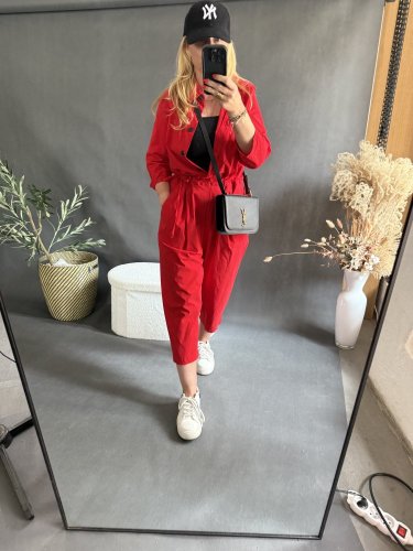 Overal Angel-UNI SIZE-čiervený