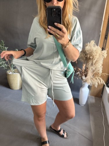 Souprava Tričko a šortky Bavlna-mint