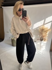 Mikina na sťahovanie BIG-beige