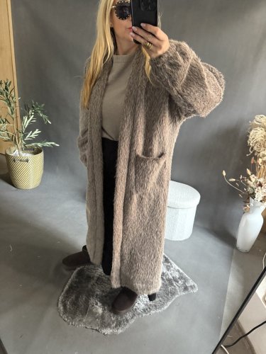 Kabát/cardigan Meccuch-Mocca