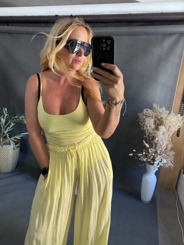 Tielko tenké ramienko-žlté