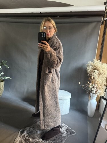 Kabát/cardigan Meccuch-Mocca