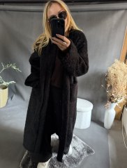 Kabát/cardigan Meccuch-čierný