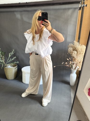 Nohavice Lumina-béžové