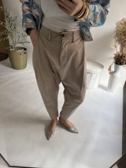 Kalhoty Blair bavlněné-mocca