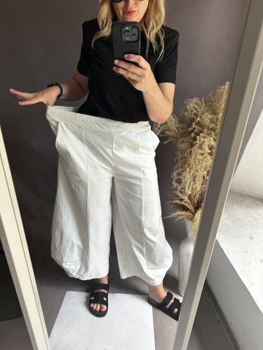 Nohavice široký strih SUN-UNI veľkosť-bielá