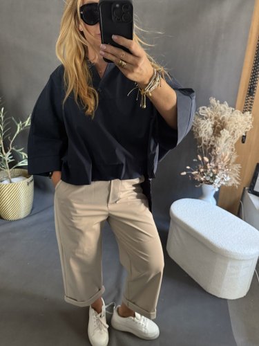 Košile se stojáčkem SUN-tmavě modrá