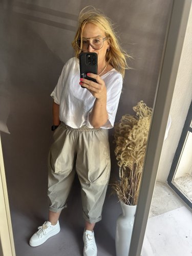 Nohavice Portugal-béžové