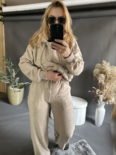 Tepláková souprava Lorene-béžová