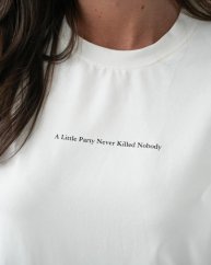 Tričko s vypchávkami Little party-UNI -bielé