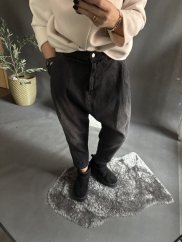 Džíny Sun nasrávací-černé