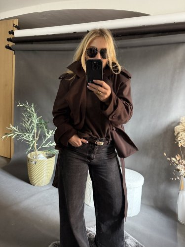 Kabátik Adela s opaskom