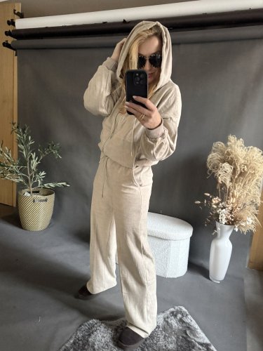 Tepláková souprava Lorene-béžová