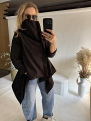 Bunda asymetrická Sofymax-černá