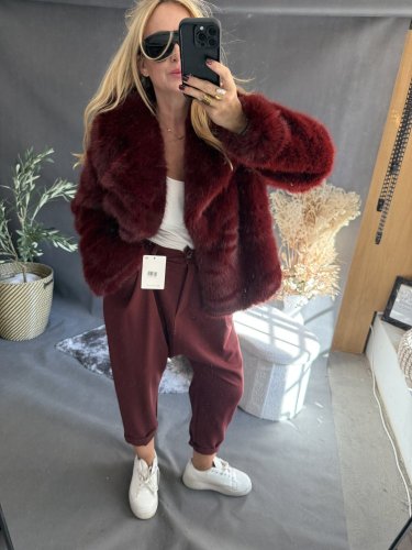 Kožíšek Stella-vínový