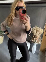 Sveter Artemo 2-mocca