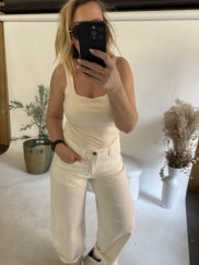 Tielko široké ramienka-cream