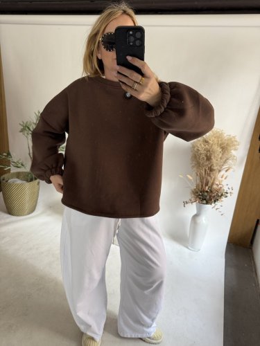 Mikina Mommy-hnědá