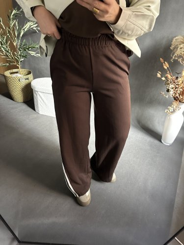 Nohavice s pruhom-max do M