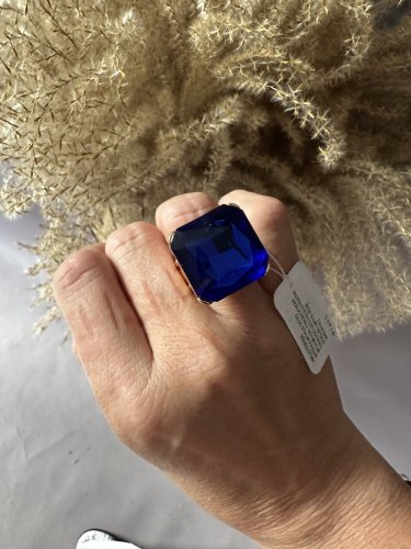 Prsteň Blue -nastaviteľný