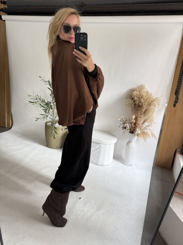 Bomber saténový hnědý