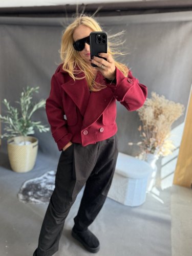 Kabátek Adéla-vínová