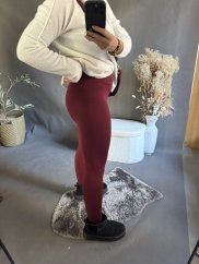 Legíny dole s poutkem-bordeaux