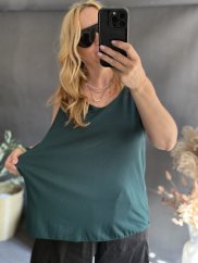 Tílko letní  na XL-4XL-olivově zelená