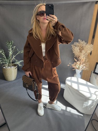 Kabátek Adéla-hnědý