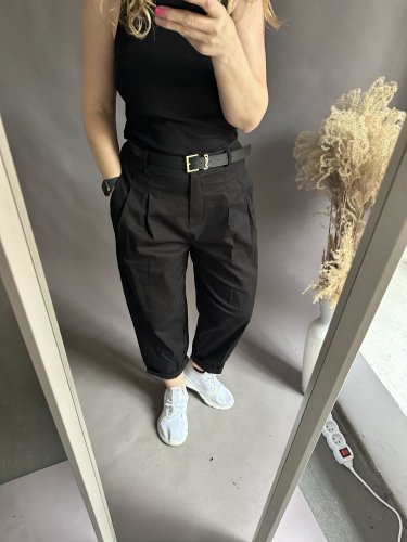 Kalhoty NEW look-čierné