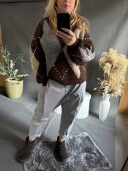 Kalhoty SUN bez knoflíku do 3XL-šedé