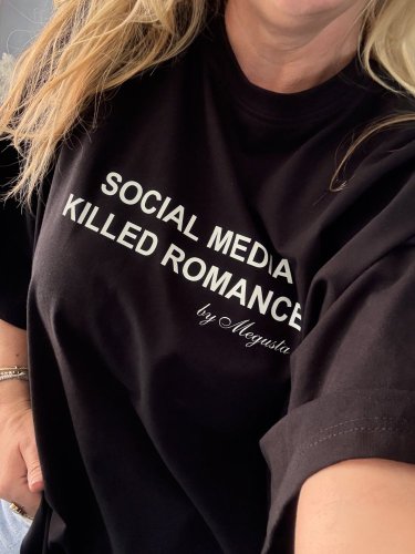 Tričko Social madia-čierné