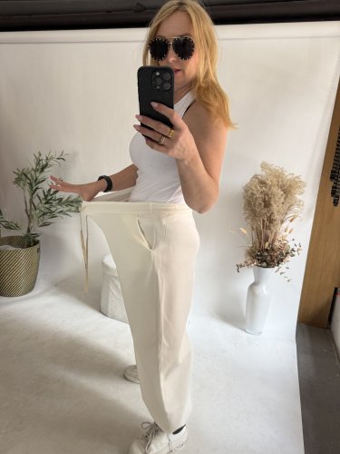 Tepláky Joyna-bílá