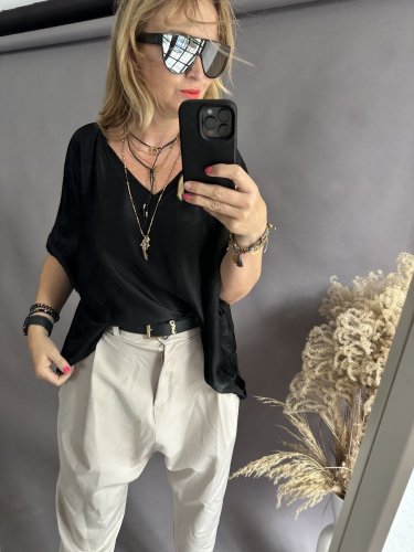 Bluza Liame-UNI SIZE na XS-XL-černá