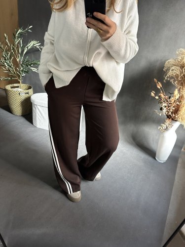 Nohavice s pruhom-max do M